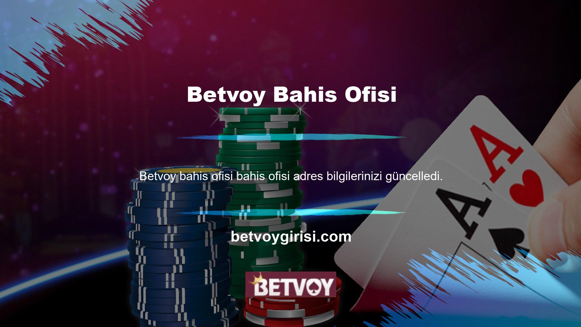 Uzun zamandır bahis dünyasında, Betvoy web sitesi önce siteye giriş yapmanızı gerektirir